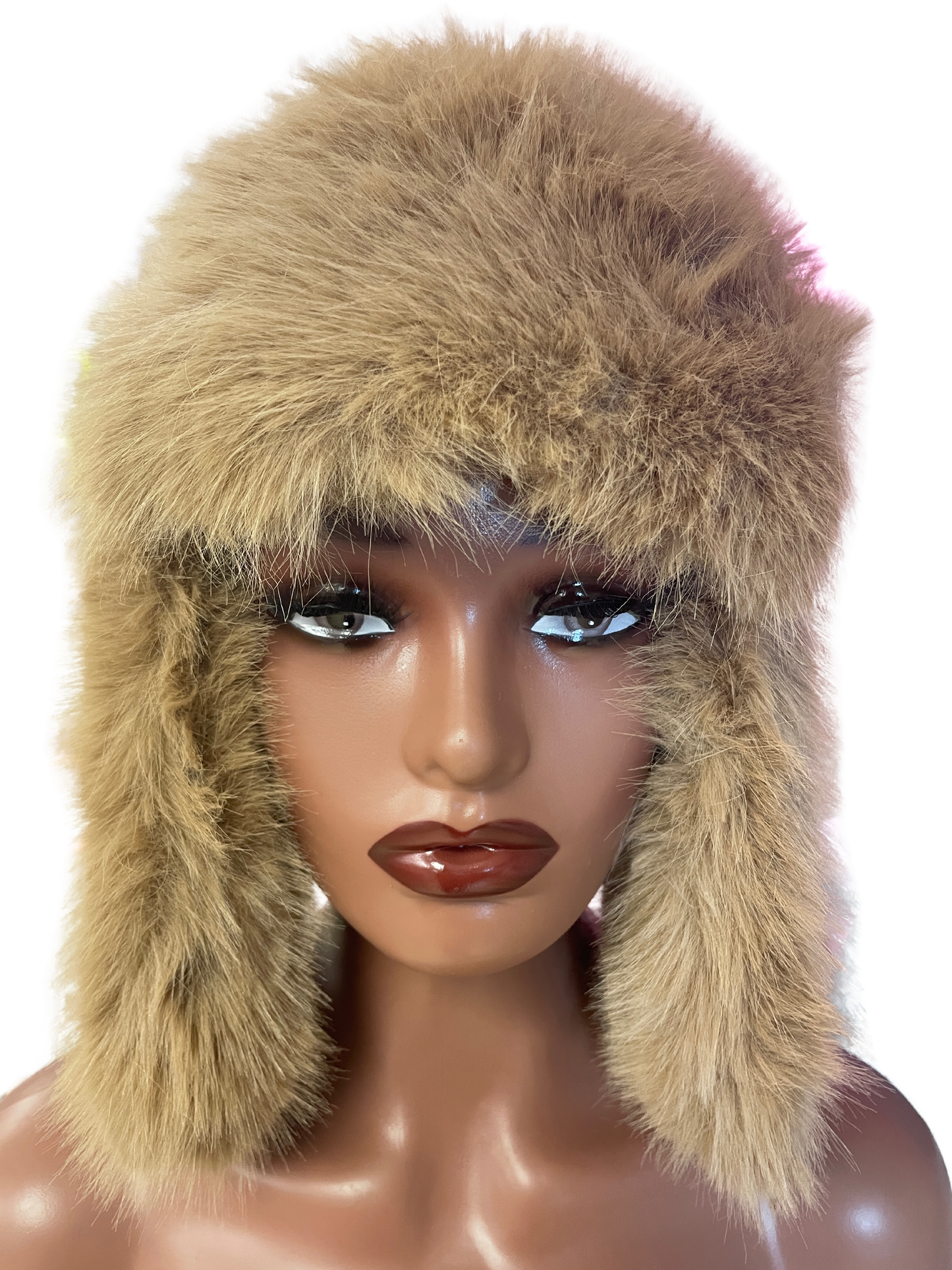 Furry Winter Hat w/ Ear Covers