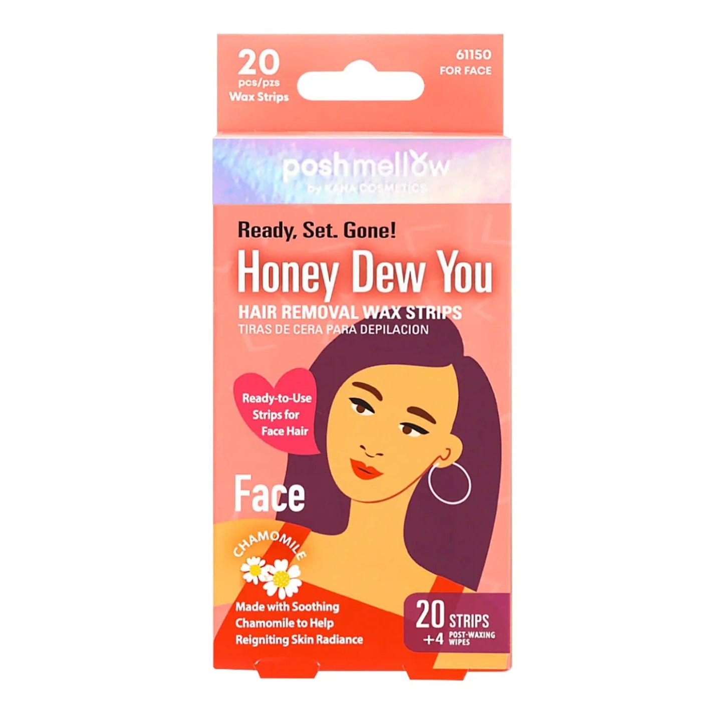 Poshmellow Honey Dew You Hair Removal Wax Strips- Assorted