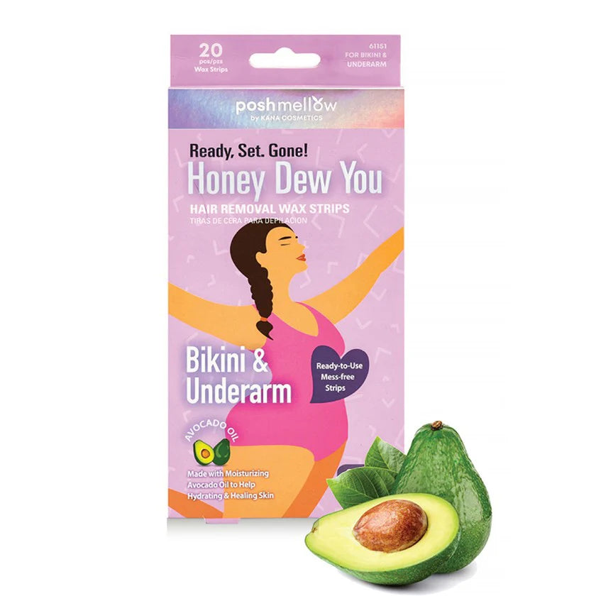 Poshmellow Honey Dew You Hair Removal Wax Strips- Assorted