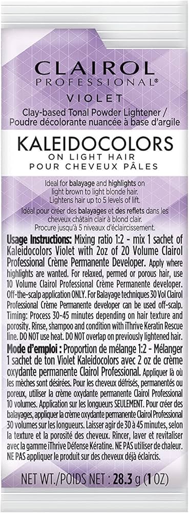Clairol Kaleidocolors Powder Lightener Packets- 1oz