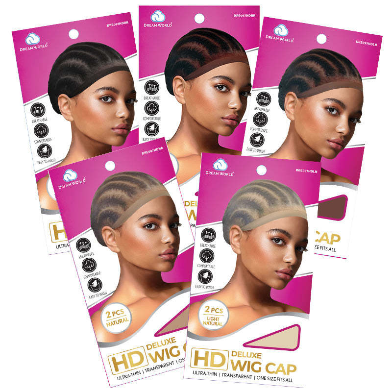 Dream World HD Deluxe Wig Cap- Assorted Colors (2pcs)
