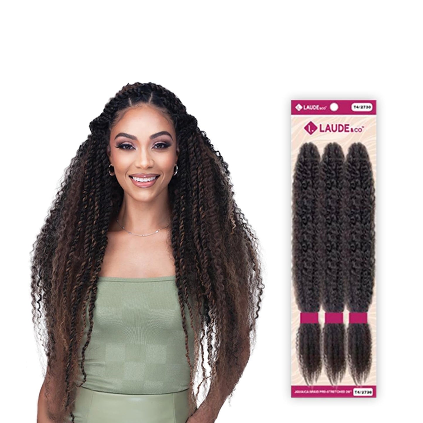 Laude & Co. 3X Jamaica Braid Pre-Stretch 26"