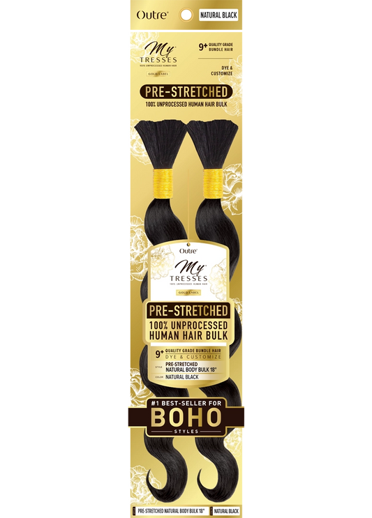 Outre My Tresses Gold Label Pre-Stretched Human Hair Bulk