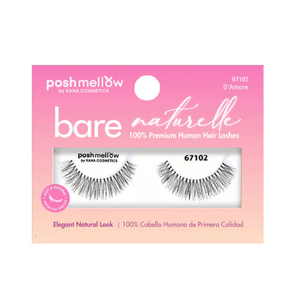Poshmellow Bare Naturelle 100%  Human Hair Lashes