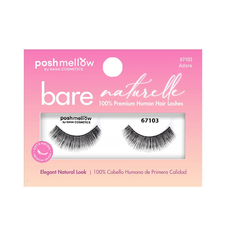 Poshmellow Bare Naturelle 100%  Human Hair Lashes