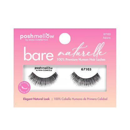 Poshmellow Bare Naturelle 100%  Human Hair Lashes