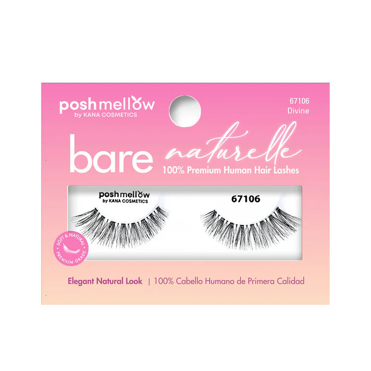 Poshmellow Bare Naturelle 100%  Human Hair Lashes