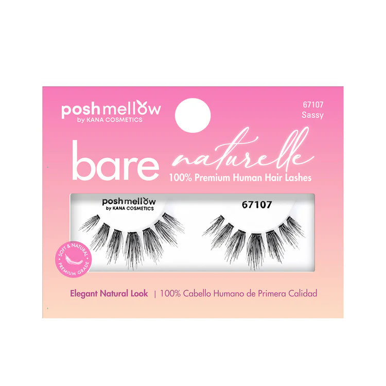 Poshmellow Bare Naturelle 100%  Human Hair Lashes