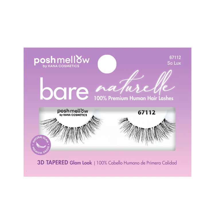 Poshmellow Bare Naturelle 100%  Human Hair Lashes