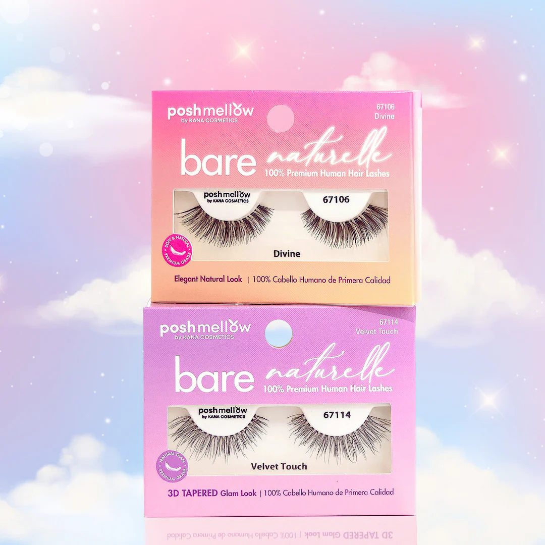 Poshmellow Bare Naturelle 100%  Human Hair Lashes