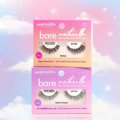 Poshmellow Bare Naturelle 100%  Human Hair Lashes