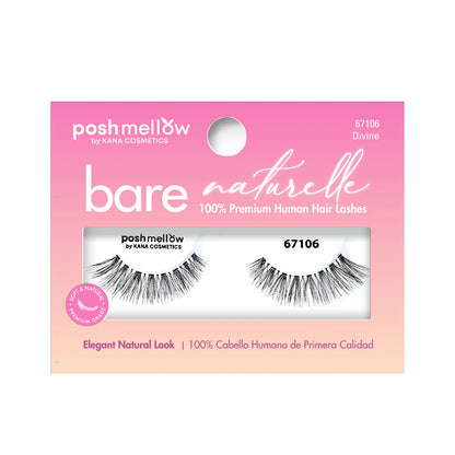 Poshmellow Bare Naturelle 100%  Human Hair Lashes