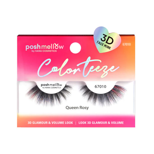 Poshmellow Color Teeze 3D Faux Mink Lashes- Assorted Colors
